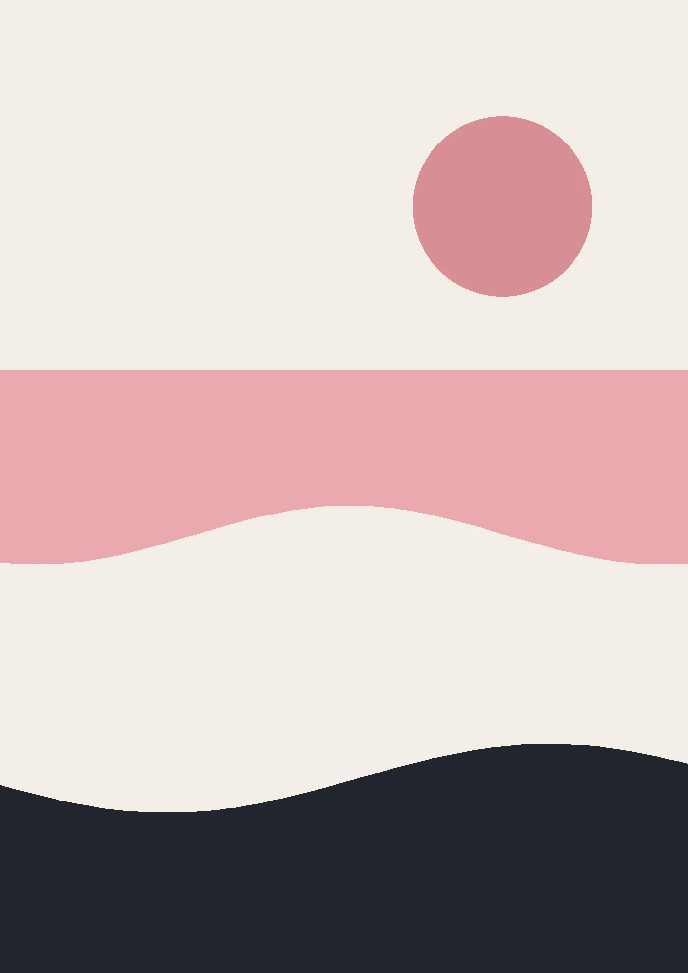 Vora — The Shore — Abstract, Exclusive art print poster by VORAROSA