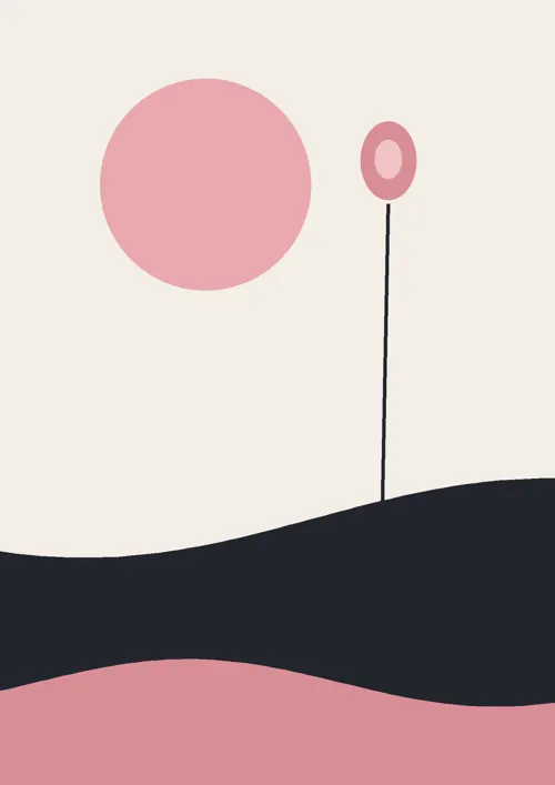 Border of Thought — Abstract, Exclusive art print poster by VORAROSA